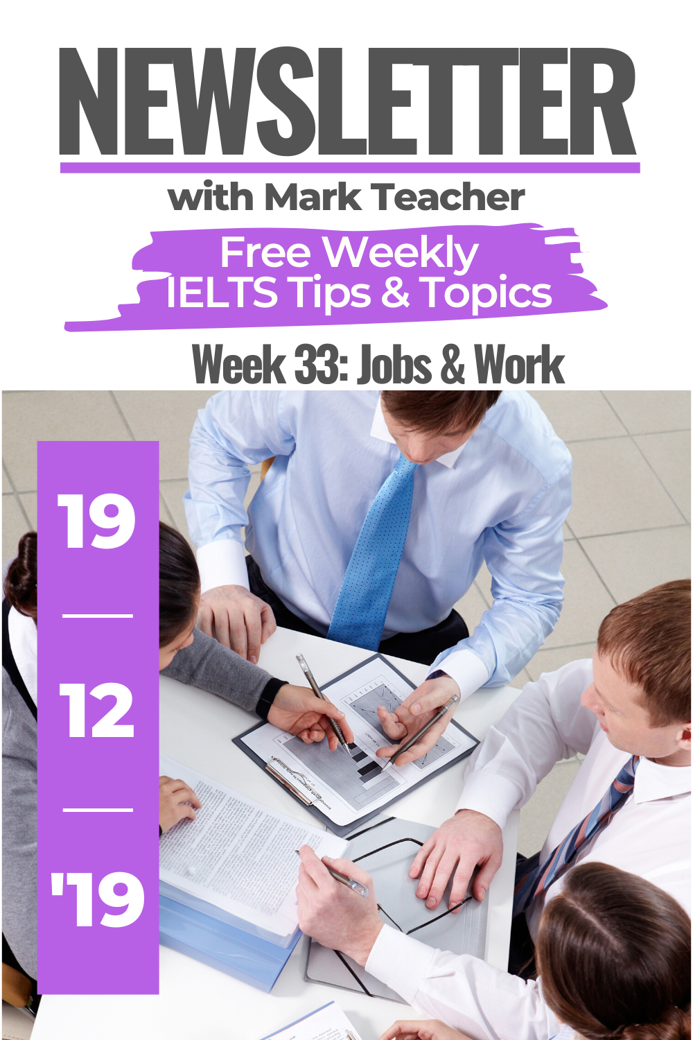 IELTS Newsletter - Week 33 - Jobs - December 19th 2019 - IELTS With ...