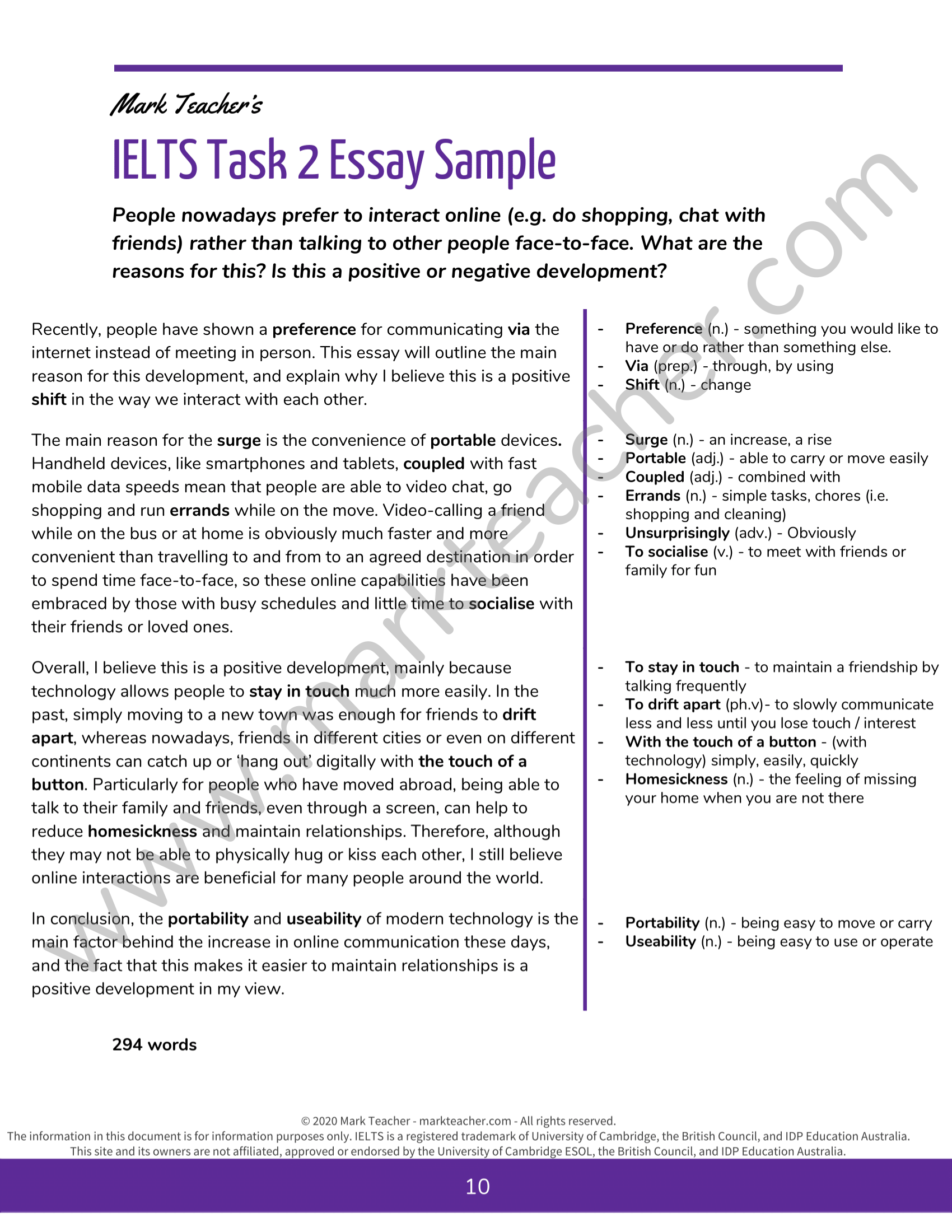 task 2 essay examples