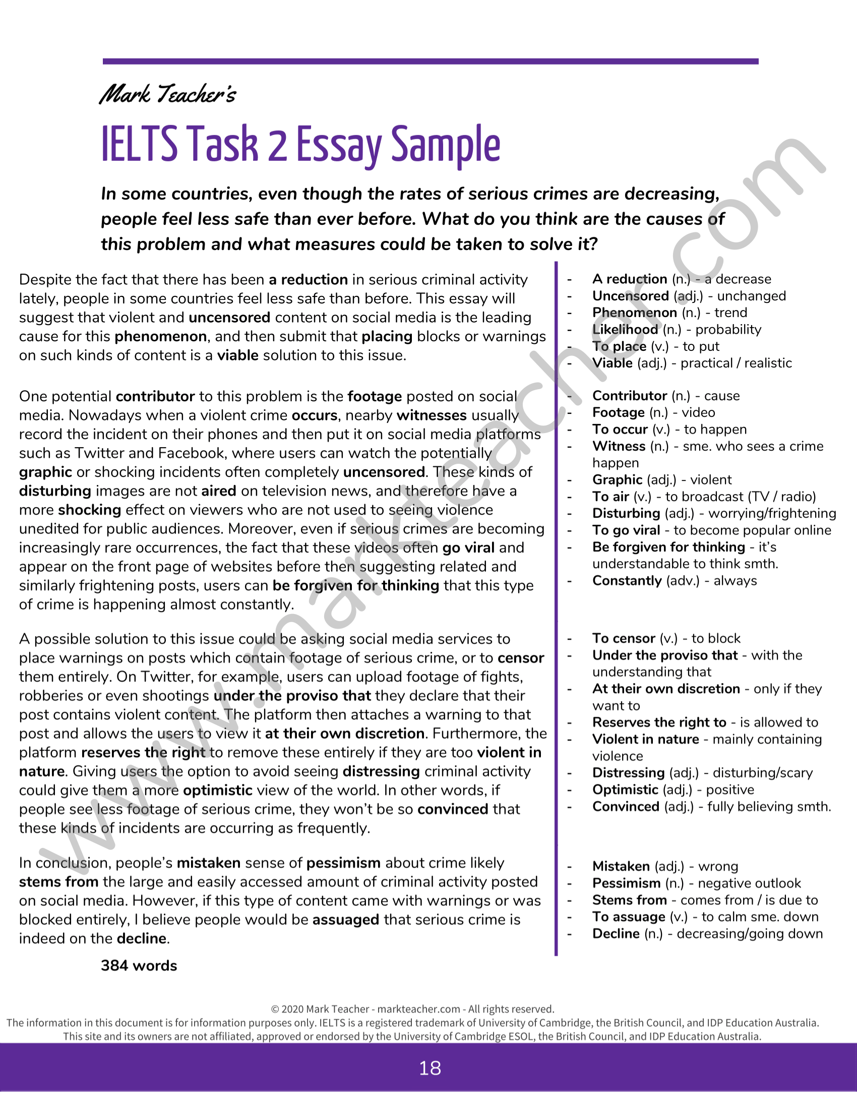 crime writing essay ielts